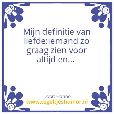Tegeltje: Love