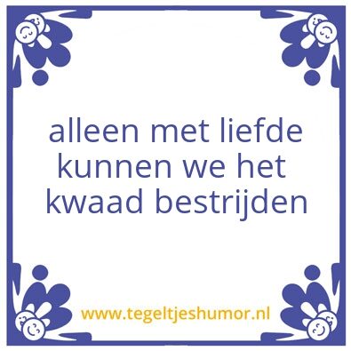 Tegeltje: liefde