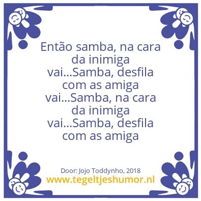 Tegeltje: Que tiro foi esse?