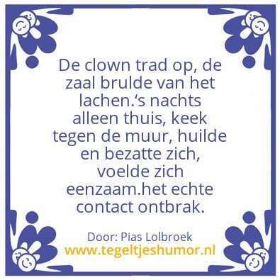 Tegeltje: â€œSchijnvrolijkheidâ€