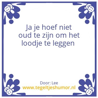 Tegeltje: Dood