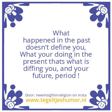 Tegeltje: Time is an illusion ?