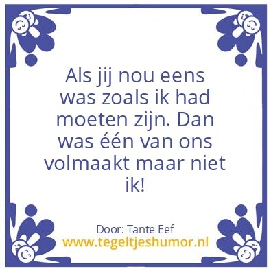 Tegeltje: Volmaakt