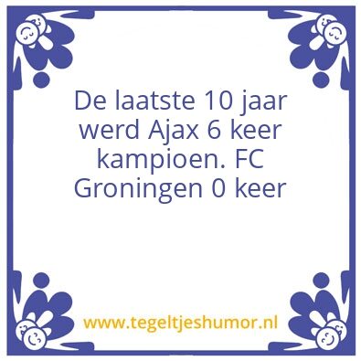 Tegeltje: Ajax