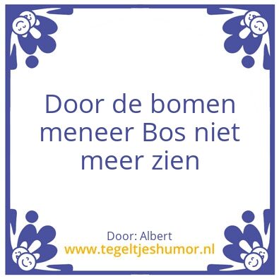 Tegeltje: Bomen over bomen