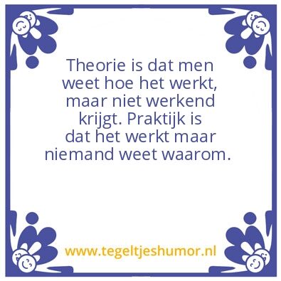 Tegeltje: De praktijk