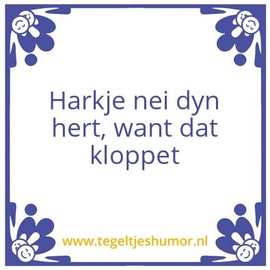 Tegeltje: hert