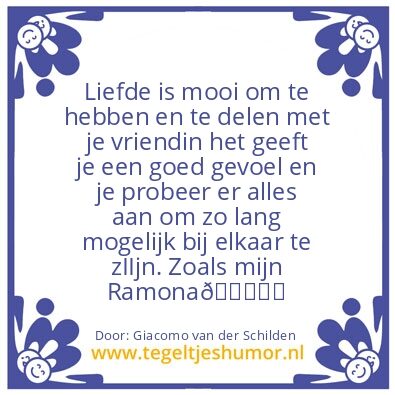 Tegeltje: liefde