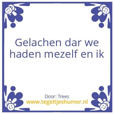 Tegeltje: Ikke