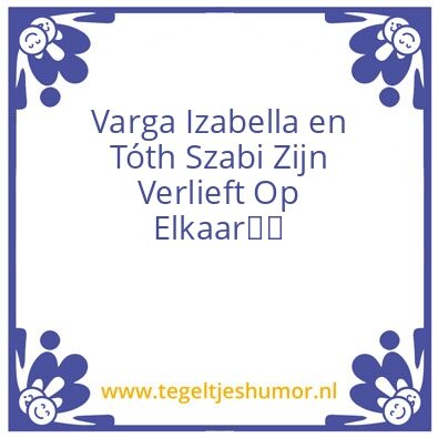 Tegeltje: Verlieft