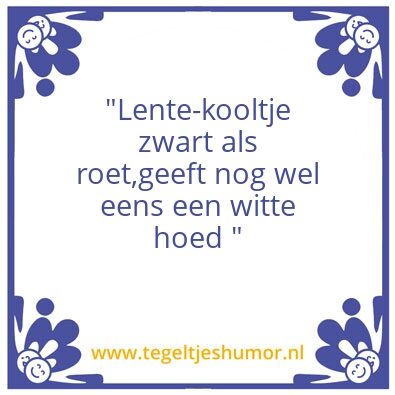 Tegeltje: Kooltje