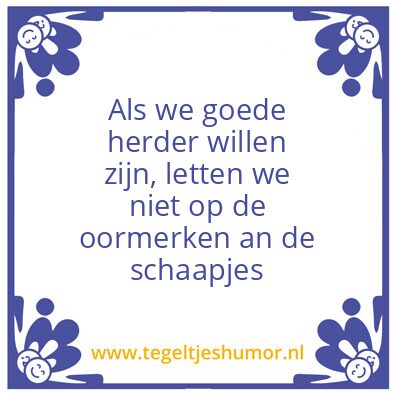 Tegeltje: Schaapjes