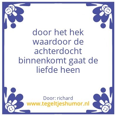 Tegeltje: vertrouwen
