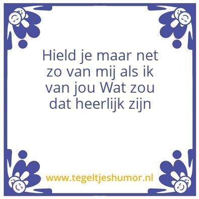 Tegeltje: Echte liefde