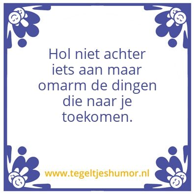 Tegeltje: Omarm