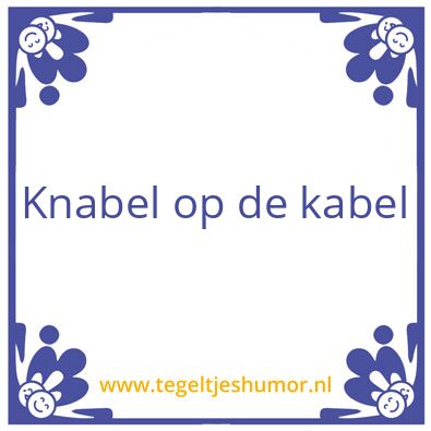 Tegeltje: Op dit kantoor
