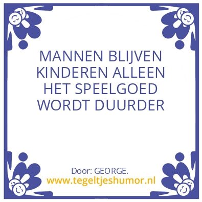 Tegeltje: MANNEN