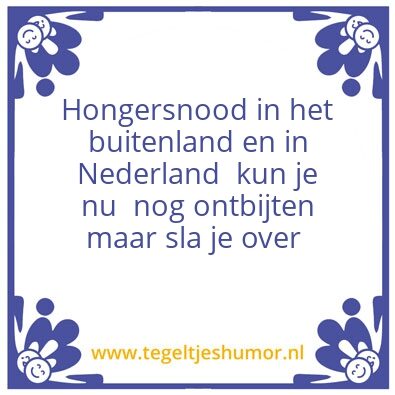 Tegeltje: Humor