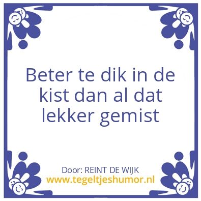 Tegeltje: Reint de wijk