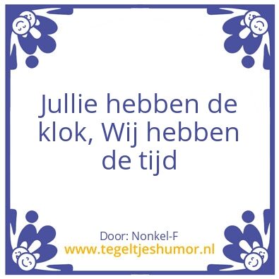 Tegeltje: Prioritijd