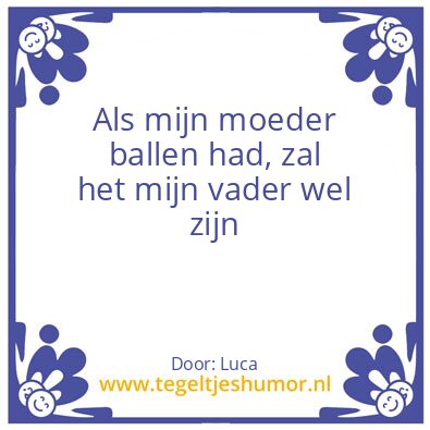 Tegeltje: Ballen