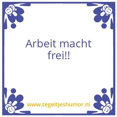Tegeltje: japie