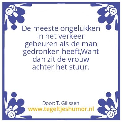 Tegeltje: Verkeer