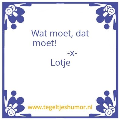 Tegeltje: Lotje