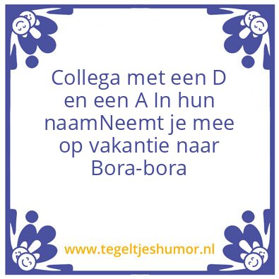 Tegeltje: Haha