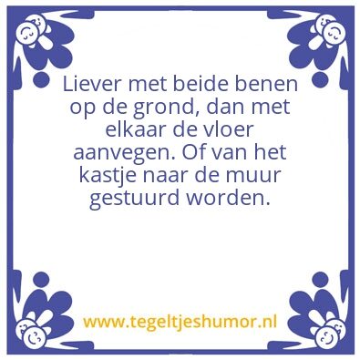 Tegeltje: De waarheid