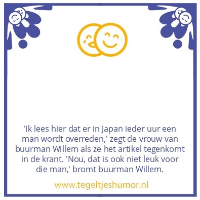 Tegeltje: Overreden