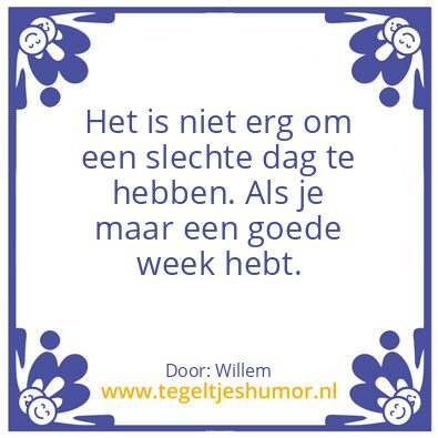 Tegeltje: Willem Jan