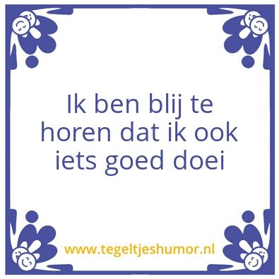 Tegeltje: tegel