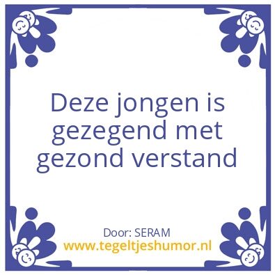 Tegeltje: Ser