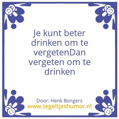 Tegeltje: Drank 2