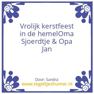 Tegeltje: Sandra