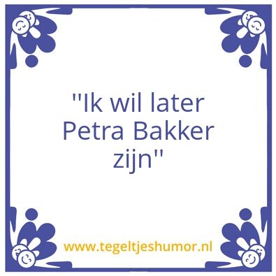 Tegeltje: .