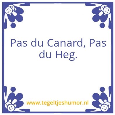 Tegeltje: Le Nord