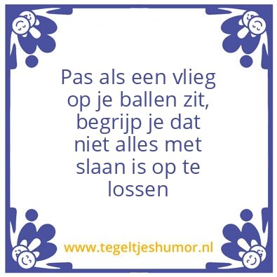 Tegeltje: Oplossen