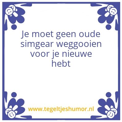 Tegeltje: Sim