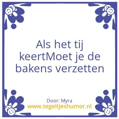Tegeltje: Tij