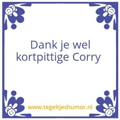 Tegeltje: Kortipittig