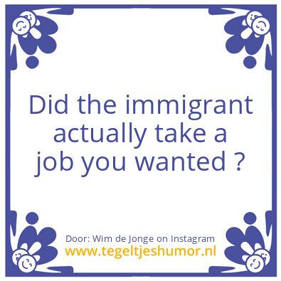 Tegeltje: a job you wanted ?