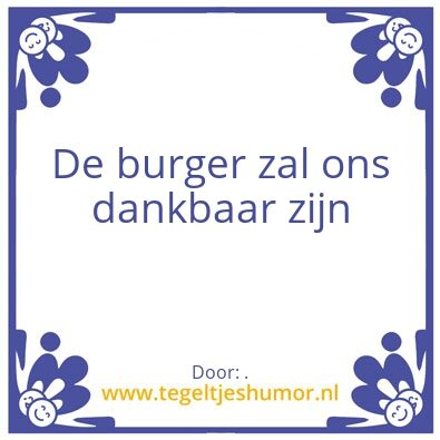 Tegeltje: .