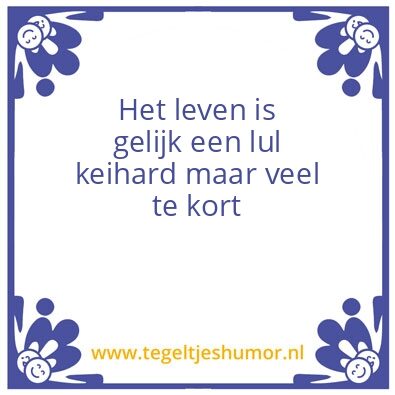 Tegeltje: Haha