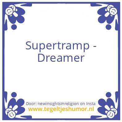 Tegeltje: Dreamer