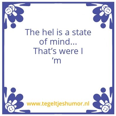 Tegeltje: Hel