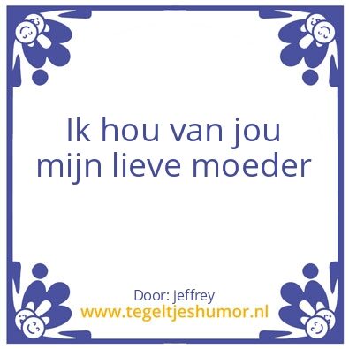 Tegeltje: jeffrey