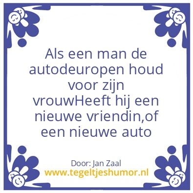 Tegeltje: Auto