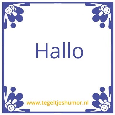 Tegeltje: tegel